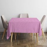 xamantha Pötikareli Masa Örtüsü , Pitikareli Sofra Bezi Piknik Örtüsü Dikdörtgen Yer Sofrası - Pembe - 170 x 170 cm