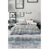 Xamantha Tek Kişilik Nevresim Takımı, Lastikli Çarşaflı Nevresim Set, Lüks Nevresim Set, Pamuklu Nevresim Set - 160 x 220 cm - Yeşil