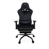 XANDOR XG500 Kadife Kumaş Metal İskelet Premium Gaming Koltuk 180° Yatabilen Ergonomik Oyuncu Koltuğu 2D Kol Dayamalı - Siyah