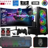 Xaser Abyss X4 I5 12400F 32GB Ram 512GB M.2 Nvme SSD 8gb RX580 256BIT 23.8" 100Hz Curved Oyuncu Hazır Sistem