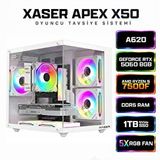 Xaser Apex X50 Ryzen 5 7500f-A620m-k/Rtx 5060 Dual /1tb M.2/16gb Ddr5 Beyaz-gaming Oem Oyuncu Paket