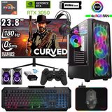 Xaser Armor X110 Ryzen 5 5500 32GB Ram 512GB M.2 Nvme SSD 6gb RTX3050 24" 180Hz Oyuncu Tavsiye Sistem - Siyah - 24 inç
