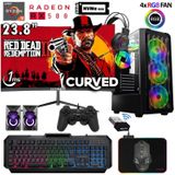 Xaser Armor X40 Ryzen 5 5500 16Gb Ram 512Gb M.2 Nvme Ssd 8Gb Rx580 24" Curved Masaüstü Oyuncu Bilgisayarı