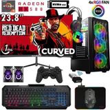 Xaser Armor X50 Ryzen 5 5500 32Gb Ram 512Gb M.2 Nvme Ssd 8Gb Rx580 24" Curved Masaüstü Oyuncu Bilgisayarı
