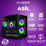 Xaser Asil X20 Ryzen 7 9700X 16Gb Ddr5 Ram 512Gb M.2 Nvme Ssd 8Gb Rtx5060ti Oyuncu Bilgisayar