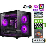 Xaser Astra X130 Ryzen 5 5600X 16GB RAM 512GB M.2 NVMe SSD 16GB RTX5060 Ti Oyun İçin Özel Sistem