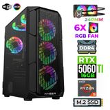 Xaser Astra X20 Ryzen 5 5600X 32Gb Ram 1Tb M.2 Nvme Ssd 16Gb Rtx5060 Ti Sıvı Soğutmalı Oyuncu Tavsiye Sistem
