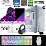 Xaser Astra X550 Ryzen 7 9700X 32GB Ddr5 Ram 1tb M.2 Nvme SSD 8gb RTX5060 Sıvı Soğutmalı 24,5" 240Hz Oyuncu Tavsiye Sistem - Beyaz - 24.5 inç