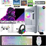 Xaser Astra X560 Ryzen 7 9700X 32GB Ddr5 Ram 1tb M.2 Nvme SSD 16GB RTX5060 Ti Sıvı Soğutmalı 24,5" 240Hz Oyuncu Tavsiye Sistem - Beyaz - 24.5 inç