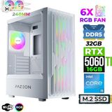 Xaser Astra X680 I5 14400F 32GB Ddr5 Ram 1tb M.2 Nvme SSD 16GB RTX5060 Ti Sıvı Soğutmalı Oyuncu Bilgisayarı - Beyaz - Yok