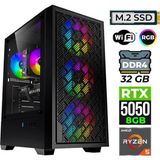 Xaser Bladex40 Ryzen 5 5600 32Gb Ram 1Tb M.2 Nvme Ssd 8Gb Rtx5050 Oyuncu Tavsiye Sistem