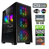 Xaser Bladex50 Ryzen 7 5700X 16Gb Ram 512Gb M.2 Nvme Ssd 8Gb Rtx5050 Oyuncu Tavsiye Sistem