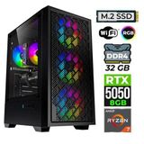 Xaser Bladex60 Ryzen 7 5700X 32Gb Ram 1Tb M.2 Nvme Ssd 8Gb Rtx5050 Oyuncu Tavsiye Sistem