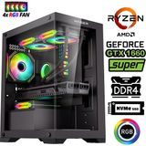 Xaser Blood X120 Ryzen 7 5700X 32GB Ram 1tb M.2 SSD 6gb GTX1660 Super Masaüstü Oyuncu Bilgisayar - Siyah - Yok