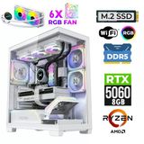 Xaser Clove X80 Ryzen 7 7800X3d 32Gb Ddr5 Ram 1Tb M.2 Nvme Ssd 8Gb Rtx5060 Sıvı Soğutmalı Oyuncu Bilgisayarı
