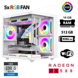 Xaser Cube X120 İ5 10400F 16Gb Ram 512Gb M.2 Nvme Ssd 8Gb Rx580 Beyaz Masaüstü Oyuncu Bilgisayarı