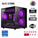 Xaser Cube X150 İ5 12400F 16Gb Ram 512Gb M.2 Nvme Ssd 8Gb Rx580 Masaüstü Oyuncu Bilgisayarı