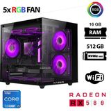 Xaser Cube X150 İ5 12400F 16Gb Ram 512Gb M.2 Nvme Ssd 8Gb Rx580 Oyuncu Tavsiye Sistem