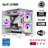 Xaser Cube X160 İ5 12400F 16Gb Ram 512Gb M.2 Nvme Ssd 8Gb Rx580 Beyaz Masaüstü Oyuncu Bilgisayarı