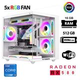 Xaser Cube X160 I5 12400F 16GB Ram 512GB M.2 Nvme SSD 8gb RX580 Beyaz Oyuncu Tavsiye Sistem