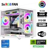 Xaser Cube X180 I5 12400F 16GB Ram 512GB M.2 Nvme SSD 6gb RTX3050 Beyaz Oyuncu Tavsiye Sistem