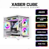 Xaser Cube X260 Ryzen 7 9800X3D 16GB DDR5 Ram 512GB M.2 NVMe SSD 8GB RTX5050 Sıvı Soğutmalı Oyuncu Bilgisayar