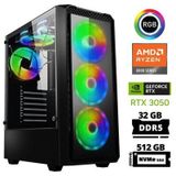 Xaser Delux X17 Ryzen 5 8400F 32GB Ddr5 Ram 512GB M.2 Nvme SSD 6gb RTX3050 Masaüstü Oyuncu Bilgisayarı