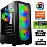 Xaser Delux X24 Ryzen 5 8400F 32GB Ddr5 Ram 1tb M.2 Nvme SSD 8gb RTX4060 Ti Masaüstü Oyuncu Bilgisayarı