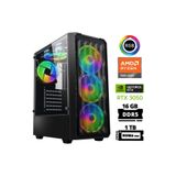 Xaser Delux X28 Ryzen 5 7500F 16GB Ddr5 Ram 1tb M.2 Nvme SSD 6gb RTX3050 Masaüstü Oyuncu Bilgisayarı