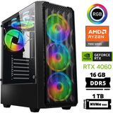 Xaser Delux X32 Ryzen 5 7500F 16GB Ddr5 Ram 1tb M.2 Nvme SSD 8gb RTX4060 Masaüstü Oyuncu Bilgisayarı