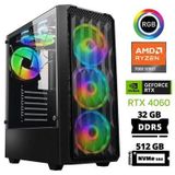 Xaser Delux X41 Ryzen 5 7500F 32GB Ddr5 Ram 512GB M.2 Nvme SSD 8gb RTX4060 Masaüstü Oyuncu Bilgisayarı
