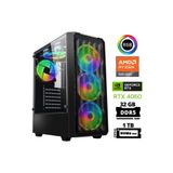 Xaser Delux X42 Ryzen 5 7500F 32GB Ddr5 Ram 1tb M.2 Nvme SSD 8gb RTX4060 Masaüstü Oyuncu Bilgisayarı