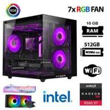 Xaser Eco X100 İ7 12700Kf 16Gb Ddr5 Ram 512Gb M.2 Nvme Ssd 16Gb Rx9060 Xt Sıvı Soğutmalı Hazır Oyuncu Sistemi