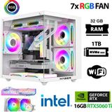 Xaser Eco X170 I7 12700KF 32GB Ddr5 Ram 1tb M.2 Nvme SSD 16GB RTX5060TI Sıvı Soğutmalı Hazır Oyuncu Sistemi - Beyaz - Yok