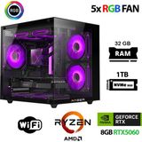Xaser Eco X280 Ryzen 5 5600 32GB Ram 1tb M.2 Nvme SSD 8gb RTX5060 Oyuncu Tavsiye Sistem