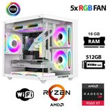 Xaser Eco X60 Ryzen 5 5500 16Gb Ram 512Gb M.2 Nvme Ssd 16Gb Rx9060 Xt Oyun Hazır Sistem