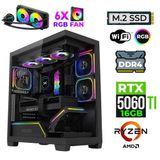 Xaser Fade X10 Ryzen 7 5700X 16Gb Ram 1Tb M.2 Nvme Ssd 16Gb Rtx5060ti Sıvı Soğutmalı Oyuncu Bilgisayarı