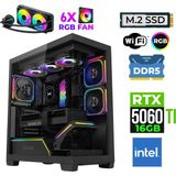 Xaser Fade X270 Intel I7 14700F 32GB Ddr5 Ram 1tb M.2 Nvme SSD 16GB RTX5060TI Sıvı Soğutmalı Oyuncu Bilgisayarı - Siyah - Yok