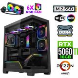 Xaser Fade X30 Ryzen 7 5700X 32GB Ram 1tb M.2 Nvme SSD 16GB RTX5060TI Sıvı Soğutmalı Oyuncu Bilgisayarı - Siyah - Yok