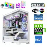 Xaser Fade X320 Intel i9 14900KF 32GB DDR5 Ram 1TB M.2 NVMe SSD 16GB RTX5060Ti Sıvı Soğutmalı Oyuncu Bilgisayarı