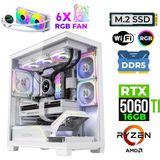 Xaser Fade X340 Ryzen 7 9800X3D 16GB Ddr5 Ram 1tb M.2 Nvme SSD 16GB RTX5060TI Sıvı Soğutmalı Oyuncu Bilgisayarı - Beyaz - Yok