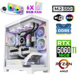 Xaser Fade X60 Ryzen 5 7500F 16Gb Ddr5 Ram 1Tb M.2 Nvme Ssd 16Gb Rtx5060ti Sıvı Soğutmalı Oyuncu Bilgisayarı