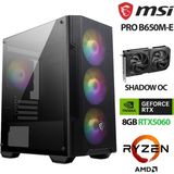 Xaser Force X6 Ryzen 5 8400F 32GB Ddr5 Ram 1tb M.2 Nvme SSD 8gb RTX5060 Masaüstü Oyuncu Hazır Msı Sistem - Siyah - Yok