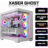 Xaser Ghost X100 Ryzen 5 7600 16GB Ram 512GB M.2 Nvme SSD 8gb RTX5050 Sıvı Soğutmalı Oyuncu Bilgisayarı - Beyaz - Yok