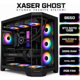 Xaser Ghost X270 Ryzen 5 7600 32GB Ram 1tb M.2 Nvme SSD 12GB RTX5070 Sıvı Soğutmalı Oyuncu Bilgisayarı - FreeDos - İşletim Sistemi Yok