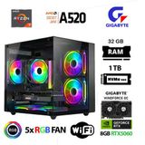 Xaser Giga X30 Ryzen 7 5700X 32Gb Ram 1Tb M.2 Nvme Ssd 8Gb Rtx5060 Gigabyte Oyuncu Oem Paket