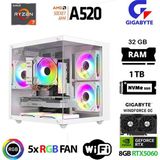 Xaser Giga X40 Ryzen 7 5700X 32GB Ram 1tb M.2 Nvme SSD 8gb RTX5060 Gigabyte Oyuncu Oem Paket - Beyaz - Yok