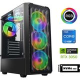 Xaser GX105 I5 12400F 16GB Ram 512GB M.2 Nvme SSD 6gb RTX3050 Oyuncu Tavsiye Sistem