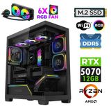 Xaser Jett X210 Ryzen 7 7800X3d 16Gb Ddr5 Ram 1Tb M.2 Nvme Ssd 12Gb Rtx5070 Sıvı Soğutmalı Oyuncu Bilgisayarı