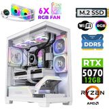 Xaser Jett X360 Ryzen 7 9800X3D 32GB Ddr5 Ram 1tb M.2 Nvme SSD 12GB RTX5070 Sıvı Soğutmalı Oyuncu Bilgisayarı - Beyaz - Yok